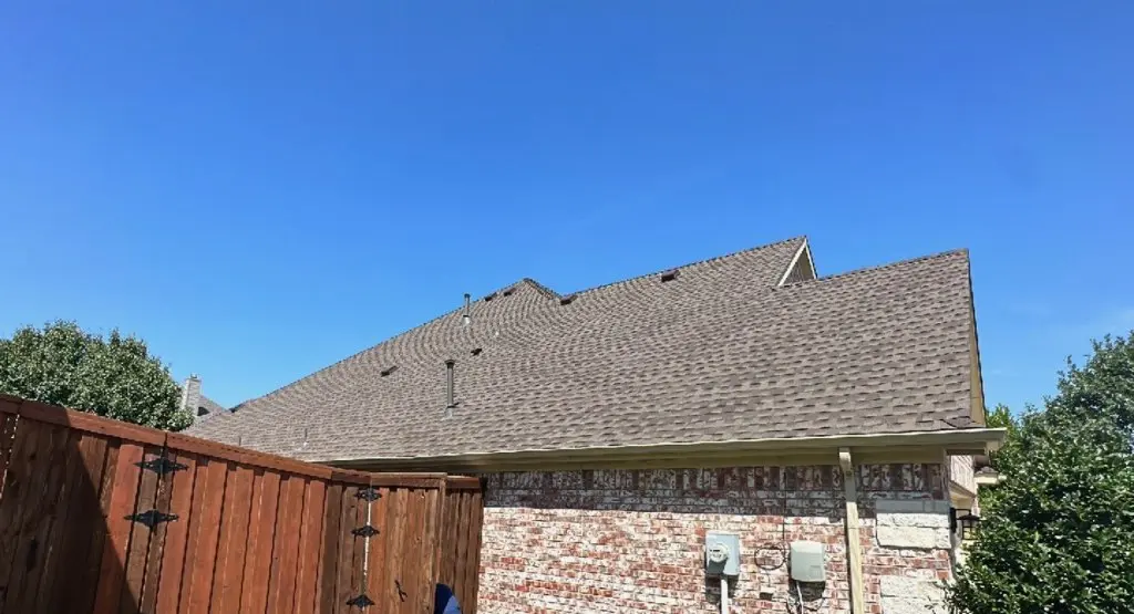 Completed roof replacement project in Sugar Land